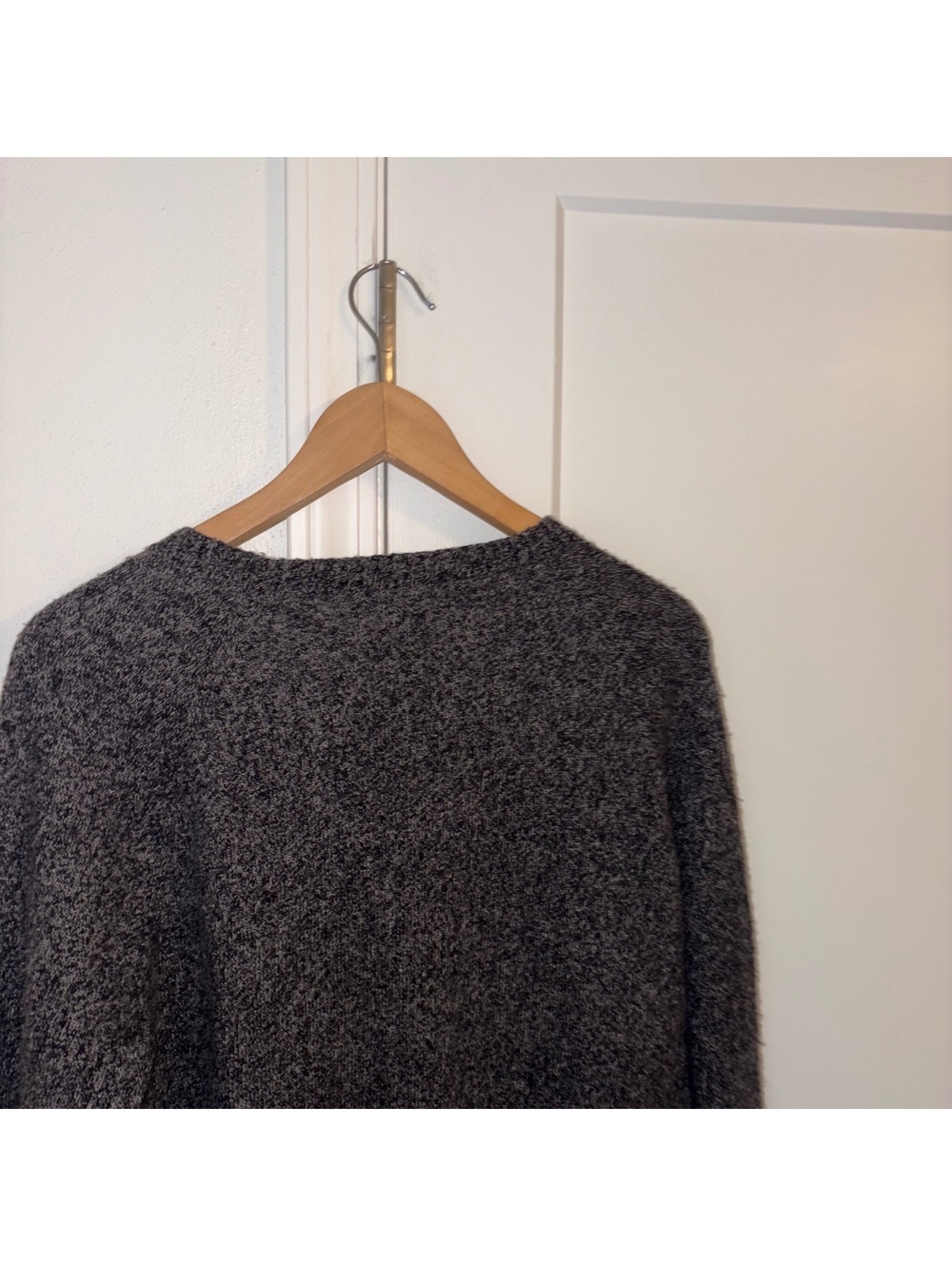 J.Crew $178 Lambs Wool Blend Men’s M marled gray long sleeve sweater - Picture 6 of 8